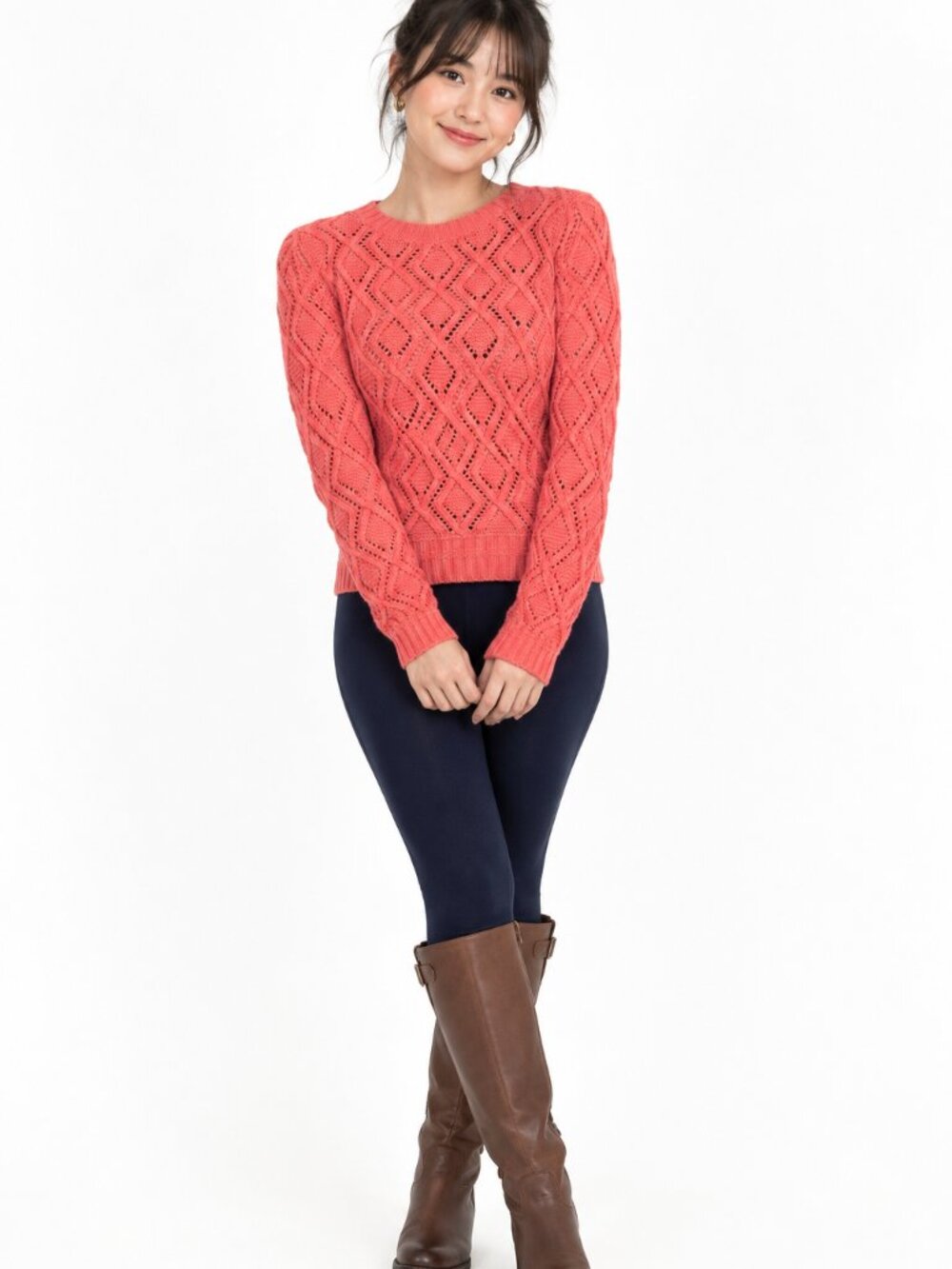 Loft Petites Chunky Cable Knit Sweater XXSP Preppy Old Money Equestrian